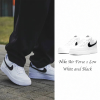 NIKE 耐吉 休閒鞋 Nike Air Force 1 Low White and Black 黑白 經典 復古 皮革 男鞋 CT2302-100