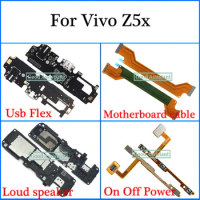 For BBK Vivo Z1 Pro 1951 / Vivo Z5x V1911A V1919A Usb Flex Motherboard cable Loud speaker On Off Power Volume button Flex Cable