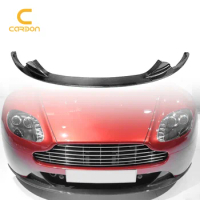 Real Carbon Fiber Front Bumper Lip Chin Winglet Splitter For Aston Martin Vantage 2007-2010