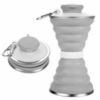【AHOYE】登山摺疊水瓶 不含 BPA(環保杯 環保水壺 摺疊水壺 矽膠水瓶)