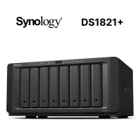 【Synology 群暉科技】搭 HAT3300 6TB x2 ★ DS1821+ 8Bay NAS 網路儲存伺服器