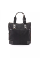 Celine Pre-Loved Celine Macadam Handbag tote bag canvas leather black