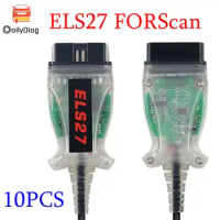 10pcs V2.3.8 ELS27 FORScan OBD2 Scanner Car Diagnostic Tool PIC24HJ128GP+FTDI Car Scanner Works for ELM327 J2534