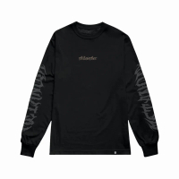 ORARIE Kaos Pria & Wanita Dewasa THE PHILOSOPER LONGSLEEVE Hitam Size M-XXL Baju Cowok Distro Tshirt