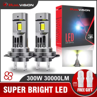 300W Turbo H7 H11 LED ไฟหน้าหลอดไฟ CANBUS ไฟ30000LM HB3 9006 H4 9012 9005 โคมไฟ3580 CSP ไร้สายรถ L