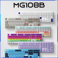 Monsgeek MG108B 3-mode Mechanical Keyboard Hot Swappable Wireless Bluetooth Esports Game Rgb Side Engraved Keyboard Office Gift