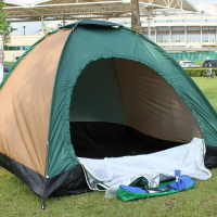 帳篷 防防雨防防紫外線4人帳篷 戶外野營四人單層宿營帳