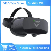 VR SHINECON Ture Virtual Glasses SC Ai06 2G+16G VR all in one AR Glasses With Screen HD 2K 3D 2560x1440 Game bluetooth Wifi OTG