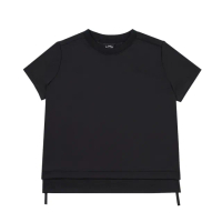【The North Face 官方旗艦】北面UE女款黑色吸濕排汗短袖T恤｜8AGQJK3(排汗衫)