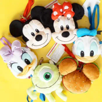 High quality Donald Daisy Minnie Mickey Hamburger Mike Coin Bag Wallet Stuffed Coin case/bag/Shoulder Bag Plush Toy