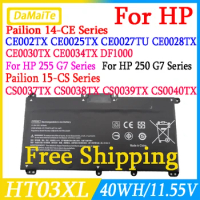 HT03XL 40WH 3470mAh Laptop Battery for HP Pavilion 14-CE0001LA CE0014TU 10CA 15-CS 250 HT03 HSTNN-LB8L L11421-421 Fit Notebook