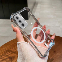 เคสสำหรับ Redmi 15 15C 5G เคลือบไฟฟ้าสี่มุม กันกระแทก แม่เหล็ก เคสศัพท์โปร่งใส