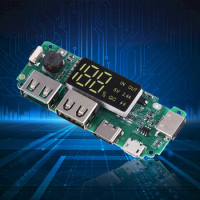 18650 Mobile Power Bank Charging Module with Overcharge LED Display Dual USB Lithium Battery Charger Circuit Protection Board 2A