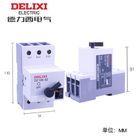 DELIXI Motor Protector DZ108-32/10 25A 32A Adjustable Current Moulded Case Circuit Breaker MCCB