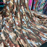 BAHAN/KAIN TILLE SEQUIN MOTIF LORENG/TILLE SEQUIN SERIBU PAYET