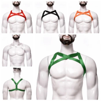 Men Halter Body Harness Belt Straps Cosplay Sexy Lingerie Chest Cage Fetish Gay Clubwear Costume Sexy Lingerie Harness Jockstrap