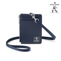 [領券9折]PORTER INTERNATIONAL - 復古品味MORI證件套 - 深藍