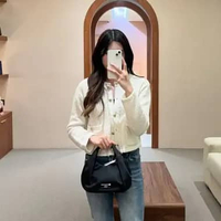 Tas KATE SPADE CARTER BLACK NYLON PLEATED CROSS BODY BAG WITH LS 100% ORIGINAL 18X10X13CM