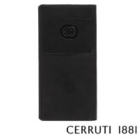 【Cerruti 1881】限量2折 頂級義大利小牛皮12卡長夾皮夾 CEPU05708M 全新專櫃展示品(黑色 贈原廠送禮提袋)