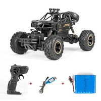 LC - Mainan Mobil Remot RC ROCK CRAWLER SKALA 1.16 2,4GHz 4WD OFFROAD 6241 Hitam