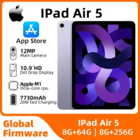 IPad Air 5 retina display, 10.9 inches 2360×1640 CPU Apple M1 IOS 64GB/256GB fingerprint unlock, original used ipad