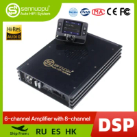 Sennuopu X680 8 Channels DSP Automotive Sound for Car 4 Channel Amp Car Sound Amplifier Digital Audio Processor with Bluetooth