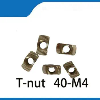 Free shipping 50pcs 40-M4 Hammer Head T-Nut Drop In M4 for 4040 Series European Aluminum Slot M4