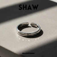 BADPERK แหวนรุ่น \Shaw\" Free-size ring (925 Silver)"