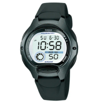 【CASIO】卡西歐鬧鈴多時區兒童電子錶-黑(LW-200-1B 全配盒裝)