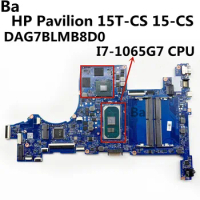 For HP Pavilion 15T-CS 15-CS Laptop Motherboard DAG7BLMB8D0 With I7-1065G7 CPU N17S-G2-A1 GPU 100% tested