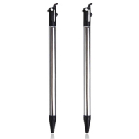 RISE-2X Pen Tapping Screen Metal Telescopic Pen Stylus Pen For New Nintendo 3DS LL / XL