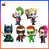 Hot Toys COSBABY Joker Harley Quinn Batman Robin Riddler Two-Face 11CM Cute Doll Collection Figure Desktop Decoration Ornaments