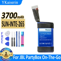 YKaiserin 3700mAh Replacement Battery SUN-INTE-265 for JBL PartyBox on-The-Go Speaker Bateria Warranty 2 Years + Free Tools