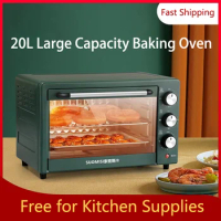 20L Multi-function Electric Oven Large-capacity Pizza Bread Breakfast Baking Machine with Timer for Household 1360W 220V KX18
