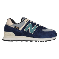 NEWBALANCE 男復古休閒鞋-CORDURA 574系列 慢跑 N字鞋 U574SOA 深藍淺棕綠