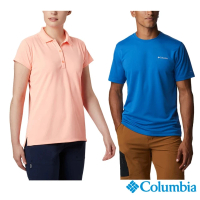 Columbia 哥倫比亞 官方旗艦 男女款- 經典吸濕排汗機能短袖POLO衫 /T恤(多款可選)