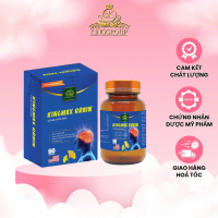 Viên Uống Bổ Não Kingmax Bran Ginkgo Biloba Hỗ Trợ Hoạt Huyết Tang Cường Sức Khỏe Hộp 60 Viên