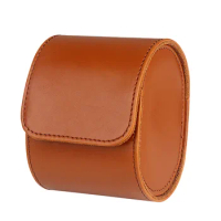 Hot Selling Smooth PU Leather Watch Box Simple and Elegant High-end Watch Storage Box Travel Portable Leather Watch Boxes