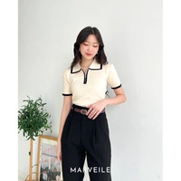 [ Marveile ] Maxy Cullote / Cullote Wanita (SLIM CUT & HIGHWAIST) L Cream