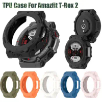 TPU Protector Cover Case For Amazfit T-Rex 2 Smart Watch Protective Shell Frame For Huami Amazfit T-Rex 2 Edge Bumper