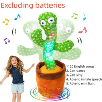 Kids Dancing Talking Cactus Toys MimickingTalk Cactus Electronic Plush Toy Parent child interactive toys for Children Xmas Gifts