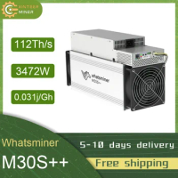 Whatsminer M30S++ 112T 110T 108T 106T 104T Asic Miner with PSU New Miner Better than Avalon 1166pro 1246pro Antminer S19