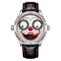 Joker Men's leather strap Waterproof Moon Phase Multi-function Diver Automatic Quartz Movement watch Fashion luxury watch