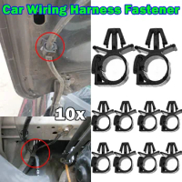 10X Car Wiring Harness Fastener Route Fixed Clip Corrugated Pipe Tie Wrap Cable Clamp Oil Pipe Beam Line Hose Bracket Hole 11mm
