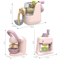 kitchen pretend play clay dough noodle machine diy mainan lilin mesin mie es krim