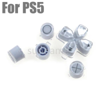 1set Replacement Plastic Crystal Buttons Driection ABXY D-Pad Key Kit For PlayStation 5 PS5 Controller