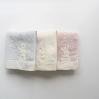 【KONTEX】日本今治無撚萬用兔子小方巾-3色(100% 日本製)