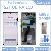 AMOLED LCD For Samsung Galaxy S21 Ultra G998B G998F G998U G998W With Defects LCD Display Touch Screen Digitizer Assembly