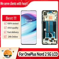 Original 6.43" AMOLED Display For OnePlus Nord 2 5G DN2101 DN2103 LCD Touch Screen With Frame Digitizer Assembly Replacement