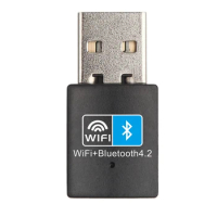USB Wifi Bluetooth-Compatible Adapter V4.2 Wireless Network Card Wifi Antenna Transmitter PC Lan Internet Receiver Accessories